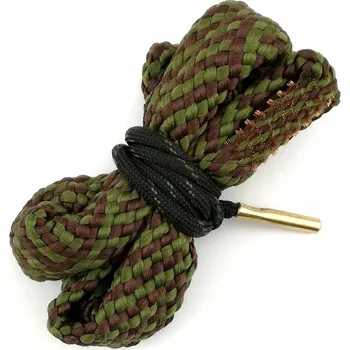 Čištění zbraně Čistící šňůra na zbraň s kartáčem ráže .44 .45