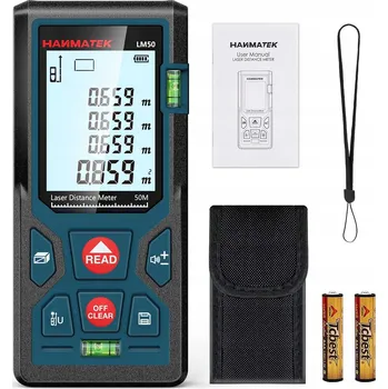 Měřící laser LASEROVÝ DÁLKOMĚR HANMATEK LM50 50M LCD