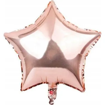Balónek Fóliový balónek Hvězda Růžové Zlato Narozeninová oslava 45 cm