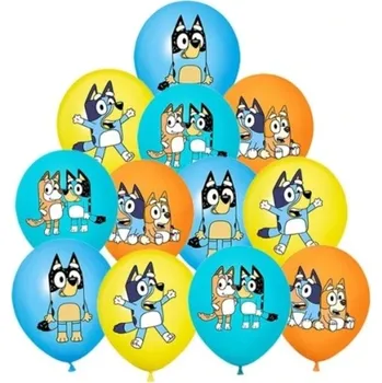 Balónek Pejsci balónky sada narozeninová dekorace BLUEY BINGO