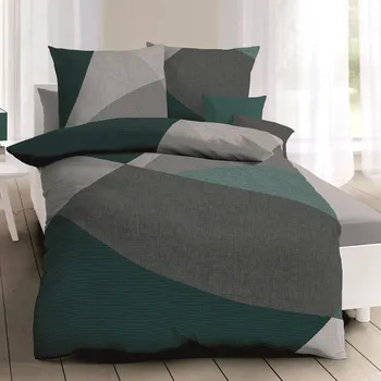 Povlečení Kaeppel | Flanelové povlečení Vista smaragd 140x220, 70x90