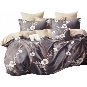 Povlečení Sada povlečení 160x200 cm bavlněný satén 3dílná vícebarevná