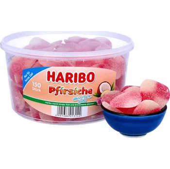 Bonbon Haribo Želé Bonbony Ovocné Broskev Kokos 1350g Limitovaná Edice 150 Ks z DE
