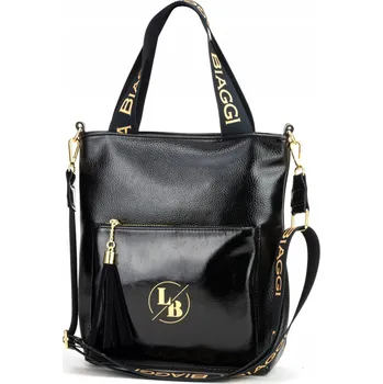 Kabelka Laura Biaggi kabelka přes rameno eko kůže černá