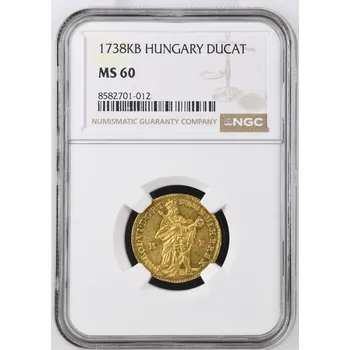 Mincovna Kremnica Karel VI. – dukát, Kremnica 1738 KB, MS 60 3,48 g