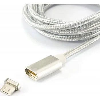 Datový kabel Kabel Sbox USB - microUSB typ B, 1 m, stříbrný