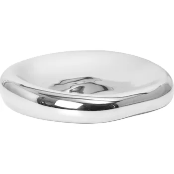 Ferm Living Keramická miska Bellure Silver