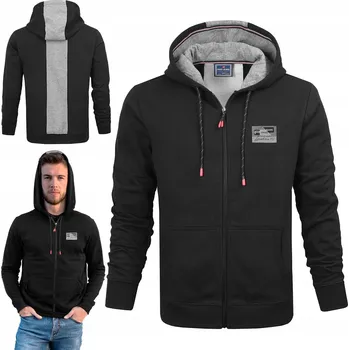 Pánská mikina Pako Jeans pánská mikina Sportovní mikina s kapucí rozepínací bavlněná velikost 3XL