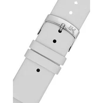 Řemínek na hodinky Kožený řemínek Morellato Large M 3076875.017, bílý - 28 mm