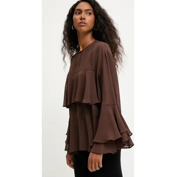 Dámská halenka Halenka Answear.LAB ST.BL1307.tos hnědá 88X, vel. S