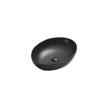 Umyvadlo Mexen Jowita umyvadlo na desku 52 x 39 cm, černá matná - 21355285 Koupelnové umyvadla