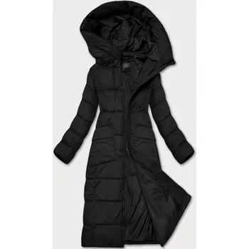 Černá dlouhá dámská zimní prošívaná bunda Libland (7767) odstíny černé 54