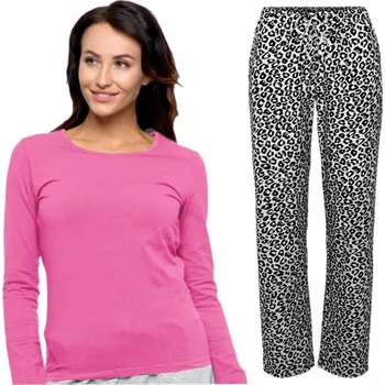 Dámské pyžamo Pohodlné dámské pyžamo Atlantic pro klidný spánek NLP-338 L růžové