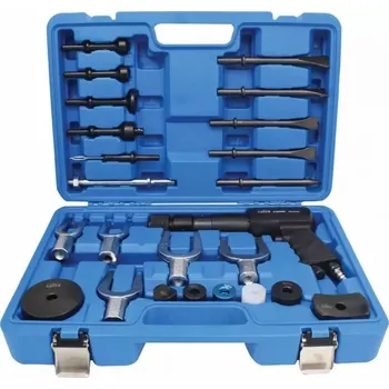 Pneumatické kladivo SATRA S-X9OMP Pneumatické kladivo, multifunkční, s nástavci, sada 24 ks