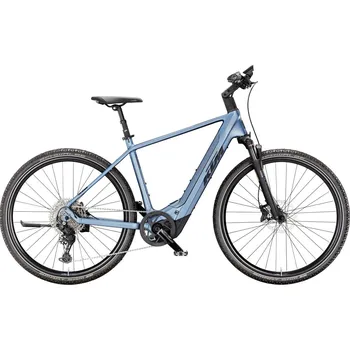 Elektrokolo KTM Macina Cross CX 810 - Steel Blue Matt (Black+Silver) velikost rámu L