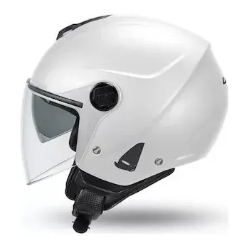 Helma na motorku UFO PLAST Otevřená helma na motorku NIXIE lesklá bílá S