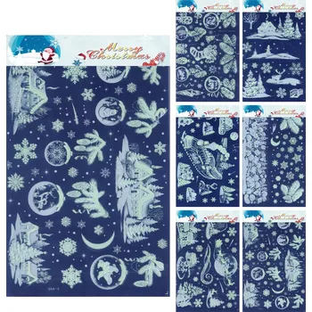 Okenní dekorace JUNIOR Vánoční okenní fólie 31 x 50 cm fluorescenční (mix tvarů) 592514