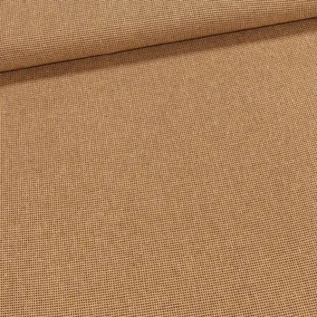 Potahová látka LITEX béžovo-hnědá drobná kostička, š.120cm (látka v metráži)