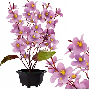 umělá květina UMĚLÉ KVĚTINY V KVĚTINÁČI KVĚT ORCHIDEJ KVĚTINÁČ
