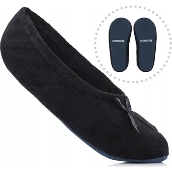 Dámské baleríny Černé baletky pro dívky, dětské baleríny lehké papuče - vel. 33/34