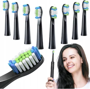 Elektrický zubní kartáček 8x Náhradní HLAVICE pro sonický zubní kartáček FAIRYWILL E11 E10 E6 D7S