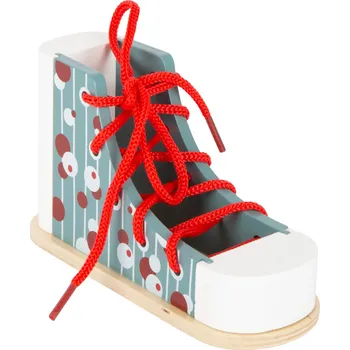 Dřevěná hračka small foot Zavaž si tkaničku - poškozený obal
