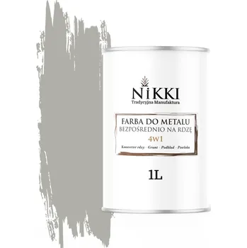barva na kov Barva na kov NIKKI 1 l ŠEDÁ ACHÁTOVÁ RAL 7038 polomatná