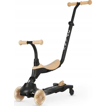 Koloběžka QPLAY Koloběžka/odrážedlo Sema Evo s LED světly Khaki, 1 - 6 let, do 50 kg