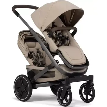 Kočárek Joolz Geo3 twin komplet Sandy taupe madlo Mid brown carbon