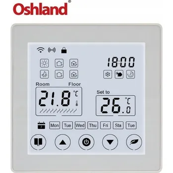 TERMOSTAT POKOJOVÝ DOTYKOVÝ LCD PANEL 16A WIFI TUYA PRO PODLAHOVÉ TOPENÍ