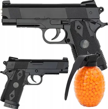 Dětská zbraň Kuličková pistole 6mm kovová ASG imitace zbraně ASGARD Guns + 800 KULIČEK