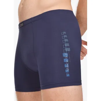 GINA pánské boxerky delší nohavička s potiskem 74176P - lékořice atlantic - 46/48