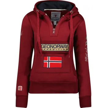 Dámská mikina GEOGRAPHICAL NORWAY mikina dámská GYMCLASS LADY XL bordó