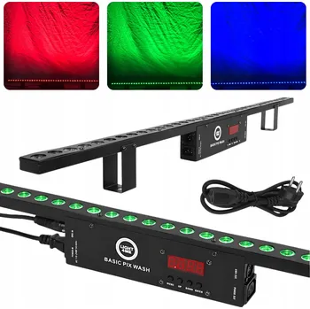 LED panel LIGHT4ME BASIC PIX WASH LIŠTA SCÉNICKÉ OSVĚTLENÍ RGB DEKORACE SVĚTLEM