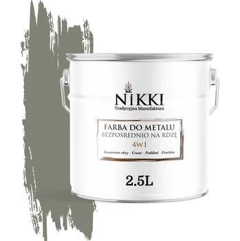 barva na kov Barva antikorozní barva na kov NIKKI 2,5 l CEMENTOVĚ ŠEDÁ RAL 7033 mat