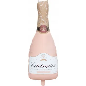 Balónek Fóliový balónek 44x86 cm Šampaňské Oslava růžový