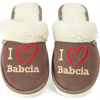 Dámské pantofle Teplé Pantofle pro Babičku I LOVE BABCIA Dárek ke Dni Babiček velikost 36-41 PanSzew