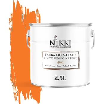 barva na kov Barva antikorozní barva na kov NIKKI 2,5 l ORANŽOVÁ PASTELOVÁ RAL 2003 polomatná