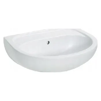 Závěsná umyvadlo oválné Koło Idol 45 cm bílé