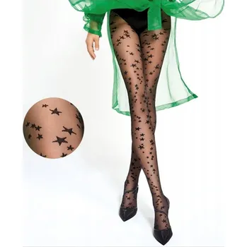 Dámské punčochy Punčocháče Adrian Regular s potiskem, 20den, černé, velikost 4