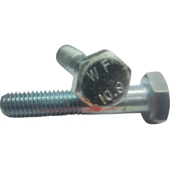 Spojovací materiál Vysokopevnostní šroub M10x50mm, pevnost 10.9, DIN 931, zinek bílý