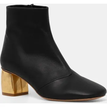 Dámské kozačky Kožené kotníkové boty Forte Forte 13000.F46A.8021 černá 99X, EUR 40