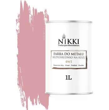 barva na kov Barva na kov NIKKI 1 l RŮŽOVÁ SVĚTLÁ RAL 3015 VYSOKÝ lesk