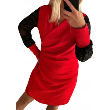 Dámské šaty Genesy koktejlové šaty glamour midi velikost 42