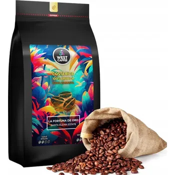 Káva zrnková Arabica West Caffee Costarica La Fortuna de Oro 1000 g