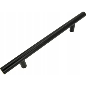 Nábytkové kování ÚCHYT NA NÁBYTEK NÁBYTKOVÝ RELINGOVÝ PRO SKŘÍŇKU ZÁSUVKY ČERNÝ 200 / 128 MM TMY