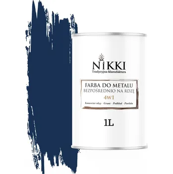 barva na kov Barva na kov NIKKI 1 l MODRÁ KOBALTOVÁ RAL 5013 VYSOKÝ lesk