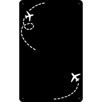 Kancelářský nábytek Magnetická tabule na MAGNETY Z CEST kovová TRAVELS PRODUKT PL