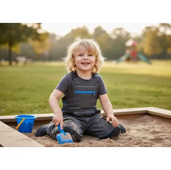 CXS Kalhoty CASPER dětské, různé barvy výška 100 šedá/modrá