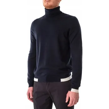 Dámský svetr ANTONY MORATO TMAVĚ MODRÝ VLNĚNÝ SVETR ROLÁK (M)